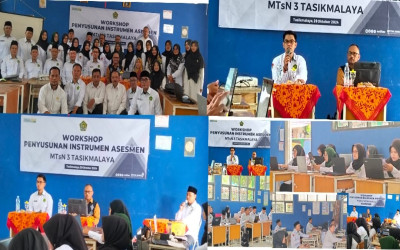 MTsN 3 Tasikmalaya Gelar Workshop Penyusunan Instrumen Asesmen